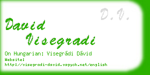 david visegradi business card